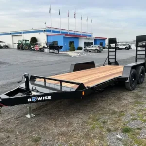 BWise 7 x 16 Low Profile Equipment Trailer Ladder Ramps, bwise 7x16 equipment trailer for sale at AnchorBox (view 5)