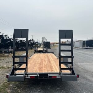 BWise 7 x 20 Heavy Duty Equipment Trailer - Ladder Ramps, 7x20 equipment trailer for sale at AnchorBox (view 2)