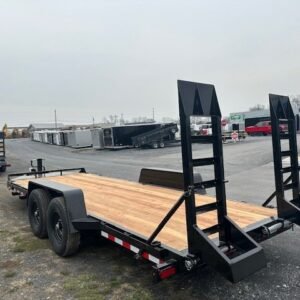 BWise 7 x 20 Heavy Duty Equipment Trailer - Ladder Ramps, 7x20 equipment trailer for sale at AnchorBox (view 4)