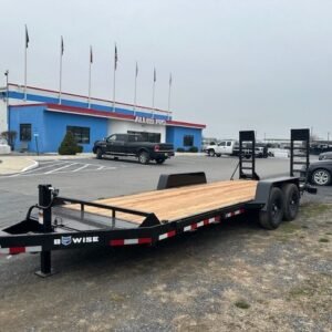 BWise 7 x 20 Heavy Duty Equipment Trailer - Ladder Ramps, 7x20 equipment trailer for sale at AnchorBox (view 3)