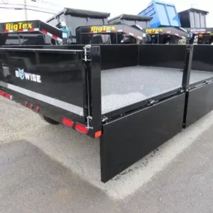 BWise 7 x 12 Deckover Dump Trailer Fold Down Sides, deckover 7x12 dump trailer for sale at AnchorBox (view 2)