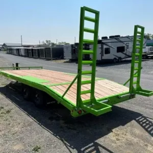 BWise 8 x 20 Deckover Equipment Trailer Ladder Ramps, bwise 8x20 equipment trailer for sale at AnchorBox (view 2)