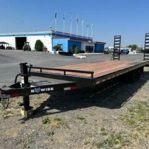 BWise 8.5 x 24 Deckover Equipment Trailer Ladder Ramps, bwise 8.5x24 equipment trailer for sale at AnchorBox (view 4)