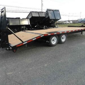 BWise 8 x 24 Deckover Equipment Trailer Wedge Style Ramps, bwise 8x24 equipment trailer for sale at AnchorBox (view 3)