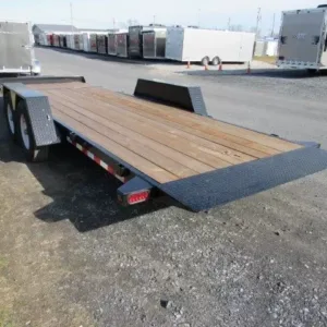 BWise 7 x 22 Low Profile Split Tilt Equipment Trailer Gravity Tilt, bwise 7x22 equipment trailer for sale at AnchorBox (view 3)