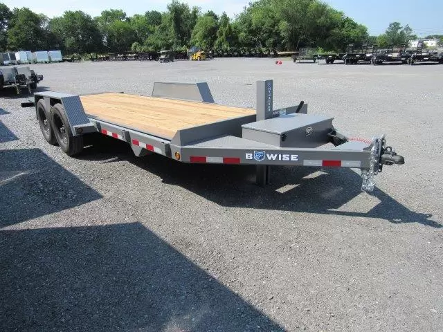 BWise 7 x 20 Low Profile Full Tilt Equipment Trailer Hydraulic Tilt Bwise 7 x 20 Tilt Equipment Trailer for sale at AnchorBox Containers