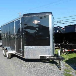Carry On 7 x 16 Enclosed V-Nose Cargo Trailer, 7x16 enclosed car hauler for sale at AnchorBox (view 2)