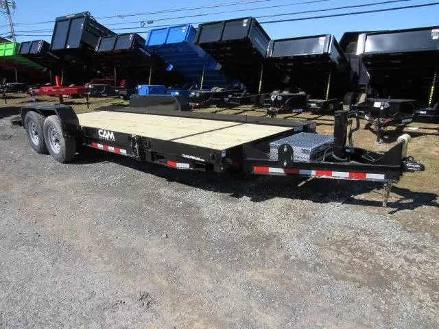 CAM Superline 7 x 21 Low Profile Equipment Trailer Split Tilt Cam 7 x 21 Equipment Trailer Tilt for sale at AnchorBox Containers