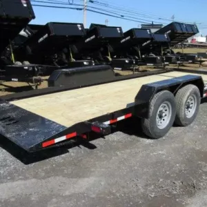 CAM Superline 7 x 21 Low Profile Equipment Trailer Split Tilt, 7x21 equipment trailer for sale at AnchorBox (view 2)