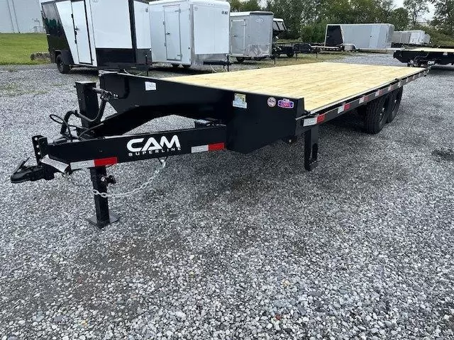 CAM Superline 8.5 x 22 Deckover Equipment Trailer Slide Out Ramps CAM Superline 8.5 x 22 Deckover Equipment Trailer Slide Out Ramps, cam 8.5x22 equipment trailer for sale at AnchorBox (view 2)