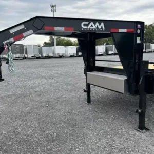 CAM Superline 8 x 25 Gooseneck Deckover Equipment Trailer, 8x25 equipment trailer for sale at AnchorBox (view 2)