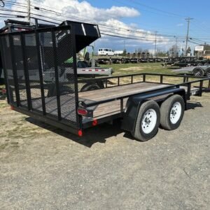 Car Mate 6 x 14 Landscape Utility Trailer - Landscape Ramp, 6x14 utility trailer for sale at AnchorBox (view 4)