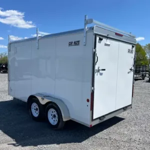 Car Mate 7 x 14 Enclosed Cargo Trailer, mate 7x14 contractor trailer for sale at AnchorBox (view 2)