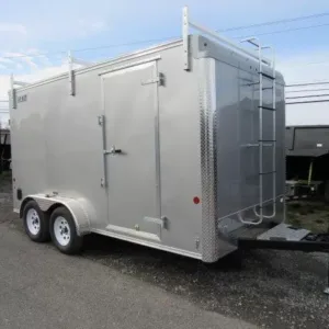 Car 7 x 14 Enclosed Contractor Trailer for sale at AnchorBox Containers