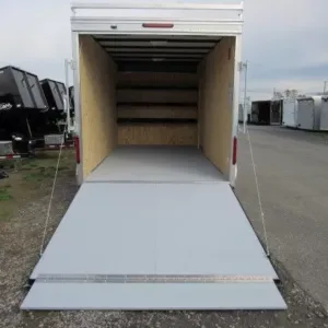 Car Mate 7 x 14 Enclosed Contractor Trailer, car 7x14 contractor trailer for sale at AnchorBox (view 2)