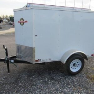 Carry-On 4 x 6 Enclosed Cargo Trailer - Luggage Trailer, 4x6 enclosed car hauler for sale at AnchorBox (view 4)