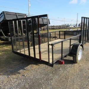 Carry-On 6.4 x 12 Landscape Utility Trailer - Side ATV Gate, 6.4x12 powersport trailer for sale at AnchorBox (view 2)