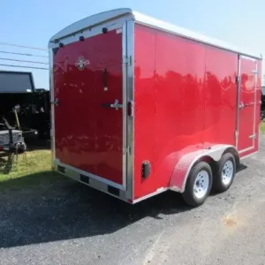 Carry On 7 x 14 Enclosed V-Nose Cargo Trailer 6″ Extended Height, carry 7x14 enclosed car hauler for sale at AnchorBox (view 2)