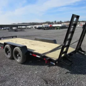 Carry On 7 x 18 Equipment Trailer Ladder Ramps, carry 7x18 equipment trailer for sale at AnchorBox (view 2)