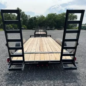 Carry On 7 x 18 Low Profile Equipment Trailer Ladder Ramps, profile 7x18 equipment trailer for sale at AnchorBox (view 5)