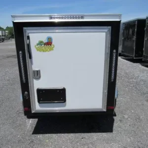 Covered Wagon 4×6 Enclosed Cargo Trailer, covered 4x6 enclosed car hauler for sale at AnchorBox (view 4)