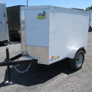 Covered Wagon 4×6 Enclosed Cargo Trailer, covered 4x6 enclosed car hauler for sale at AnchorBox (view 5)