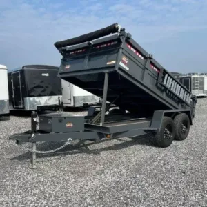 Covered Wagon 6 x 12 Prospector Dump Trailer, covered 6x12 dump trailer for sale at AnchorBox (view 3)