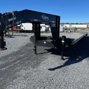 CAM Superline 8 x 40 Deckover Gooseneck Equipment Trailer, 8x40 gooseneck trailer for sale at AnchorBox (view 3)
