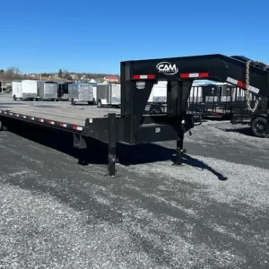 CAM Superline 8 x 40 Deckover Gooseneck Equipment Trailer, 8x40 gooseneck trailer for sale at AnchorBox (view 2)