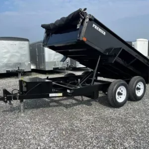 Premier 6 x 10 Low Profile Dump Trailer Ladder Ramps, premier 6x10 dump trailer for sale at AnchorBox (view 3)
