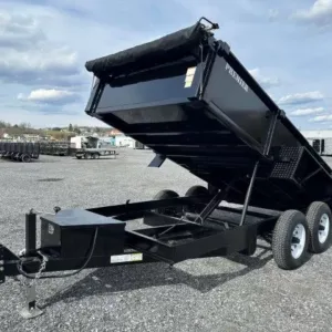 Premier 6 x 12 Low Profile Dump Trailer, premier 6x12 dump trailer for sale at AnchorBox (view 2)