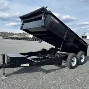 Premier 6 x 12 Low Profile Dump Trailer Spreader Gate, low 6x12 dump trailer for sale at AnchorBox (view 2)
