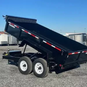 Premier 7 x 12 Low Profile Dump Trailer 12000 lb GVW, premier 7x12 dump trailer for sale at AnchorBox (view 3)
