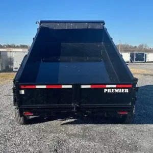 Premier 7 x 12 Low Profile Dump Trailer 12000 lb GVW, premier 7x12 dump trailer for sale at AnchorBox (view 4)