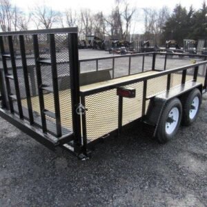 Premier 7 x 16 Landscape Utility Trailer - HD Ramp Gate, 7x16 utility trailer for sale at AnchorBox (view 4)