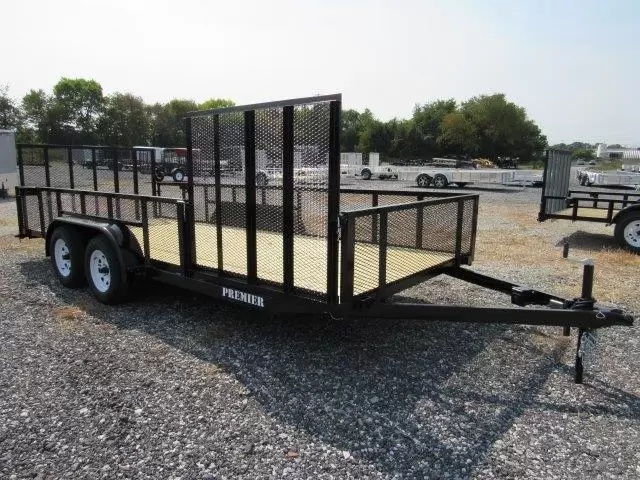 Premier 7 x 18 Landscape Utility Trailer Premier 7 x 18 Utility Trailer for sale at AnchorBox Containers
