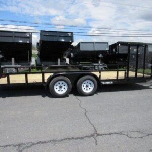 Premier 7 x 20 Landscape Utility Trailer - Side ATV Gate, 7x20 powersport trailer for sale at AnchorBox (view 2)