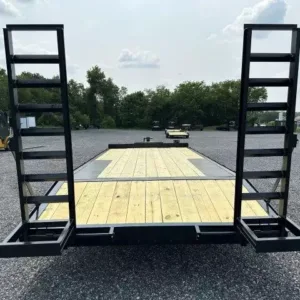 Premier 8 x 20 Deckover Equipment Trailer Ladder Ramps, premier 8x20 equipment trailer for sale at AnchorBox (view 2)
