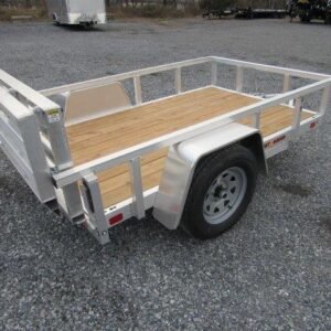 Sport Haven 5×8 Aluminum Utility Trailer - Bi-Fold Ramp Gate, 5x8 utility trailer for sale at AnchorBox (view 3)