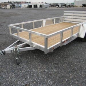 Sport Haven 6×12 Aluminum Utility Trailer - Bi-Fold Ramp Gate, 6x12 utility trailer for sale at AnchorBox (view 2)