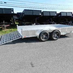 Sport Haven 7×14 Aluminum Utility Trailer Deluxe Package, deluxe 7x14 aluminum trailer for sale at AnchorBox (view 2)