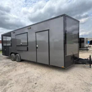 Tatinium Screened in Porch Trailer 8.5x24TA, tatinium 8.5x24 contractor trailer for sale at AnchorBox (view 2)