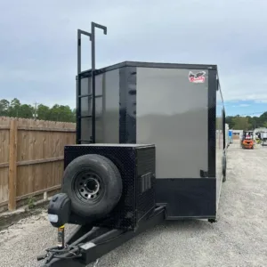 Drone Enclosed Trailer Hybrid 8.5x32TA, 8.5x32 enclosed car hauler for sale at AnchorBox (view 4)