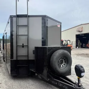 Drone Enclosed Trailer Hybrid 8.5x32TA, 8.5x32 enclosed car hauler for sale at AnchorBox (view 2)