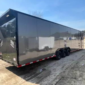 Charcoal Race Trailer Ready 8.5x36TTA, 8.5x36 enclosed car hauler for sale at AnchorBox (view 2)