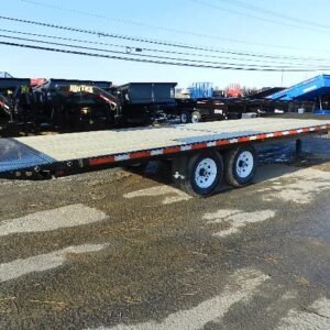 BWise 8 x 22 Deckover Equipment Trailer Power Tilt, 8x22 equipment trailer for sale at AnchorBox (view 5)