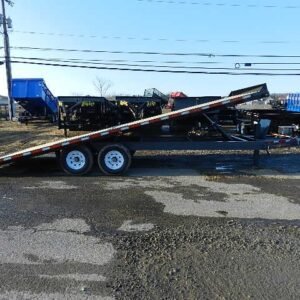 BWise 8 x 22 Deckover Equipment Trailer Power Tilt, 8x22 equipment trailer for sale at AnchorBox (view 4)