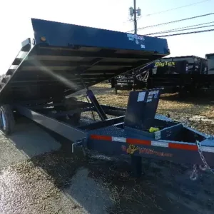 BWise 8 x 22 Deckover Equipment Trailer Power Tilt, 8x22 equipment trailer for sale at AnchorBox (view 3)