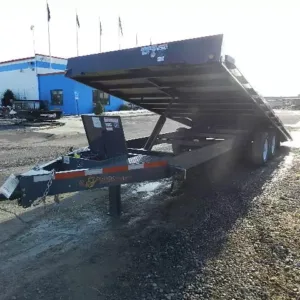 BWise 8 x 22 Deckover Equipment Trailer Power Tilt, 8x22 equipment trailer for sale at AnchorBox (view 2)