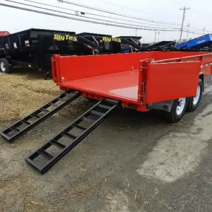 BWise 7 x 14 Dump Trailer Low Profile With Ramps, bwise 7x14 dump trailer for sale at AnchorBox (view 2)